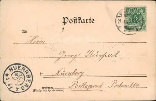 Ansichtskarte Weimar Goethe und Schillerdenkmal 1899