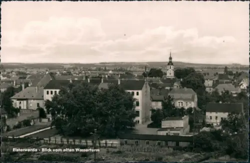 Ansichtskarte Elsterwerda Wikow Blick vom alten Wasserturm 1962