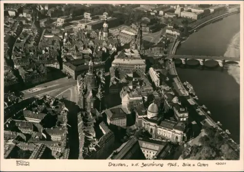 Dresden Luftbild vor der Zerstörung 1945 1945/1963 Walter Hahn:13001