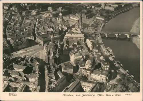 Dresden Luftbild vor der Zerstörung 1945 1945/1964 Walter Hahn:13001