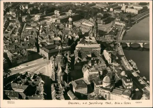 Dresden Luftbild vor der Zerstörung 1945 1945/1961 Walter Hahn:13001