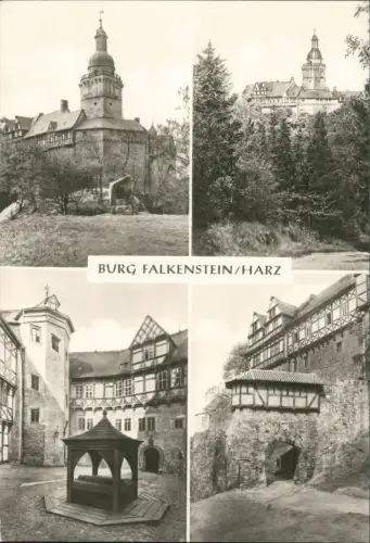 Ansichtskarte Falkenstein/Harz Burg Falkenstein (Selketal) 1979