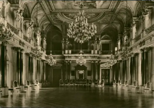 Ansichtskarte Altenburg Festsaal im Altenburger Schloß zur DDR-Zeit 1970