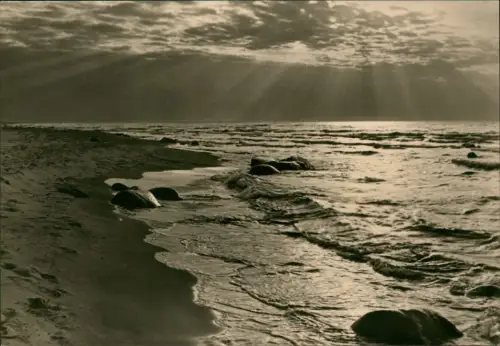 Ansichtskarte .Mecklenburg-Vorpommern Stimmungsbild Ostsee Baltic Sea 1968