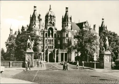 Ansichtskarte Schwerin Schweriner Schloss 1981
