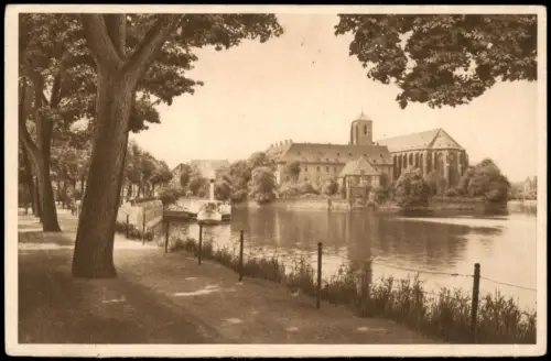 Breslau Wrocław Sandinsel Kartenserie Reichswinterhilfe-Lotterie 1934