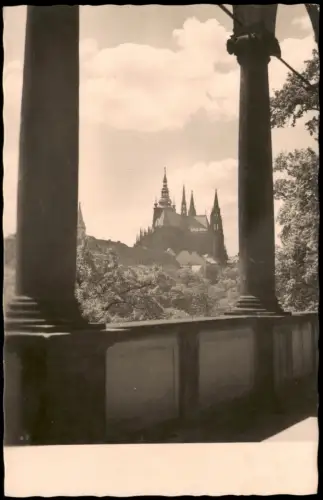 Postcard Prag Praha St. Veitsdom Velehrám sv. Víta 1955