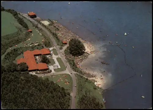 Ansichtskarte Bad Arolsen Twistetalsperre Strandbad Luftaufnahme 1980