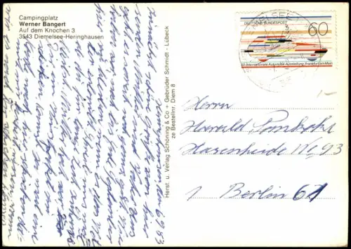 Heringhausen Campingplatz Werner Bangert a.d. Diemeltalsperre 1983