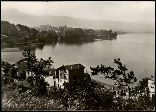 Hendaye Hendaia Panorama Bidassoa et la vieille ville (Bses-Pyrénées) 1960