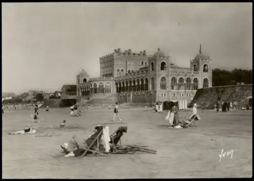 Hendaye Hendaia Strand La Plage et le Casino (Bses-Pyrénées) 1950