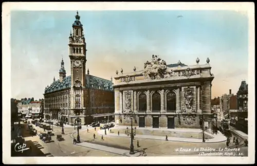 CPA Lille Börse Theater Le Theatre La Bourse 1925
