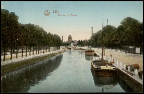 CPA Lille Stadtansicht Vue sur la Deule 1910
