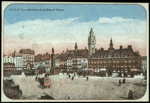 CPA Lille Vue Générale de la Grand Place 1917   1. Weltkrieg Feldpost gelaufen