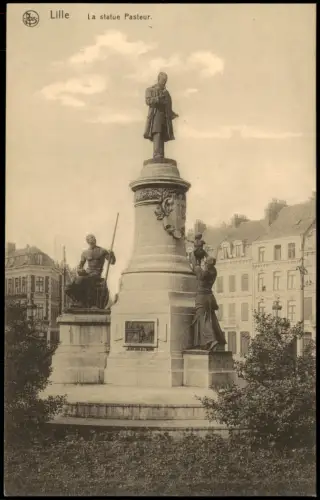 CPA Lille La statue Pasteur Denkmal 1910