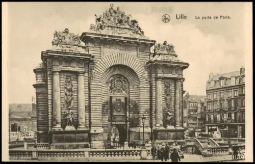 CPA Lille Stadtansicht La porte de Paris 1910