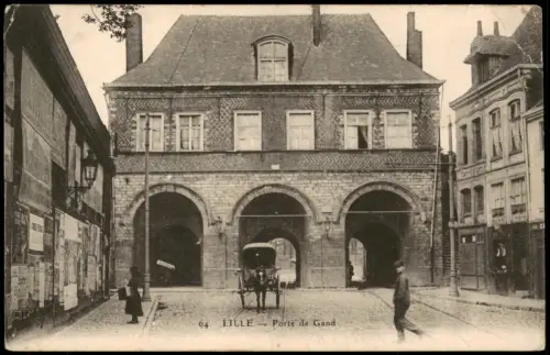 CPA Lille Gebäude-Ansicht Porte de Gand 1915