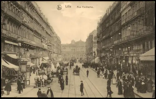 CPA Lille Straßen Ansicht Rue Faidherbe 1910