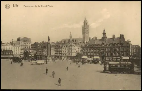 CPA Lille Stadtansicht Panorama de la Grand'Place 1910