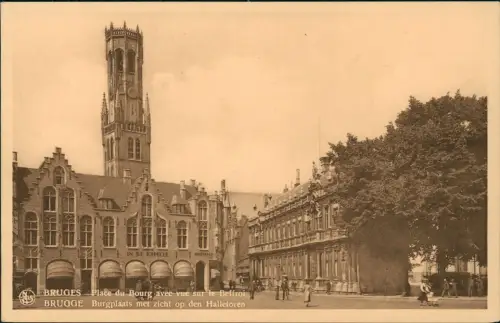 Brügge Brugge | Bruges Stadtteilansicht Place du Bourg Burgplaats 1910