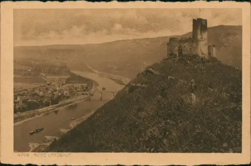 Bernkastel-Kues Berncastel-Cues Burg Ruine Landshut an der Mosel 1920