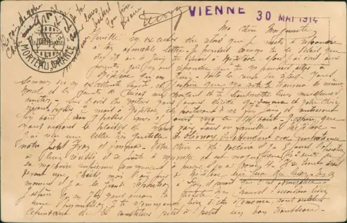 CPA .Frankreich Frankreich Hof in den Bergen (Vienne, Morteau) 1914