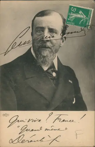 Ansichtskarte  Politiker Politics France Frankreich Autogramm Widmung 1914