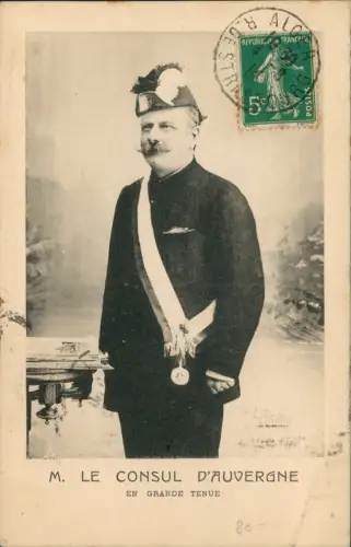 Ansichtskarte  M. LE CONSUL D'AUVERGNE Politik Politics France Frankreich 1914