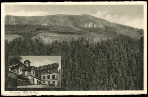 Ansichtskarte .Sachsen Sächs. Schweiz, Großer Winterberg 1920