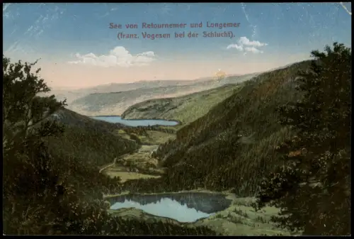 CPA Gerdsee Gérardmer See von Retournemer und Longemer 1917