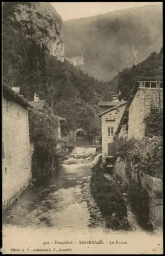 CPA Sassenage Dauphiné Le Furon 1913 Frankreich Isere
