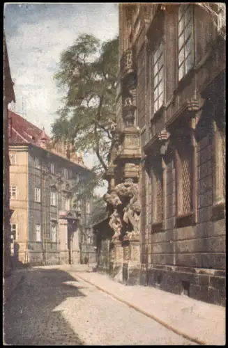 Postcard Prag Praha Palác Clam-Gallasa a Klementinum 1926