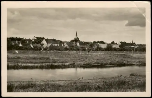 Ansichtskarte Jessen Panorama Gesamtansicht zur DDR-Zeit 1958/1955