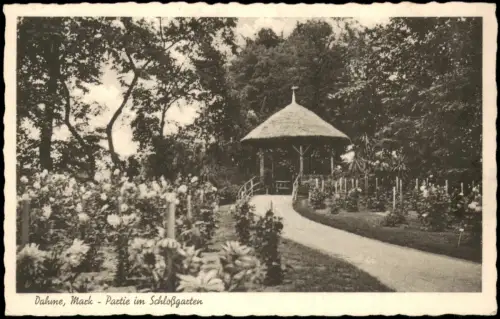 Ansichtskarte Dahme (Mark) Partie Schloss-Garten 1939   gel  nach Ziegelheim