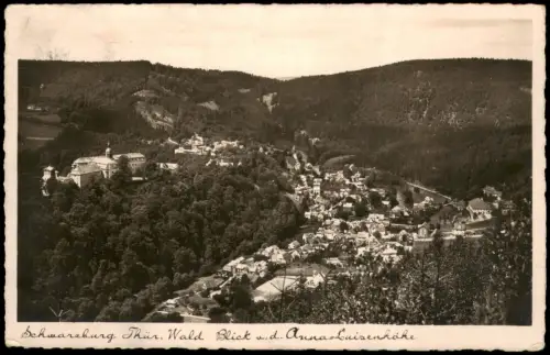 Ansichtskarte Schwarzburg Panorama-Ansicht Gesamtansicht 1939