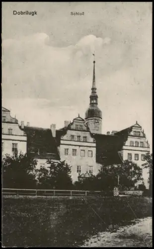 Ansichtskarte Doberlug-Kirchhain Dobrilugk Partie am Schloß 1910