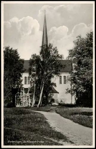 Doberlug-Kirchhain Dobrilugk Partie an der Kirche Schlosskirche 1930