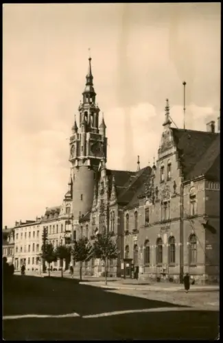 Ansichtskarte Dahme (Mark) Strassen Partie am Rathaus zur DDR-Zeit 1962