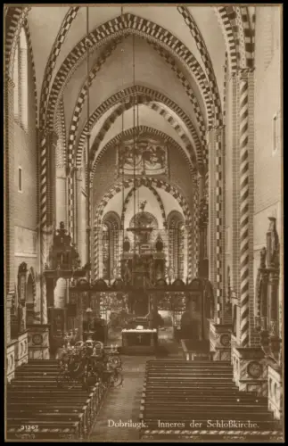 Doberlug-Kirchhain Dobrilugk Dobrilugk Inneres der Schloßkirche 1920