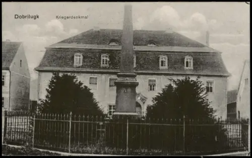 Doberlug-Kirchhain Dobrilugk Partie am Denkmal Kriegerdenkmal 1910