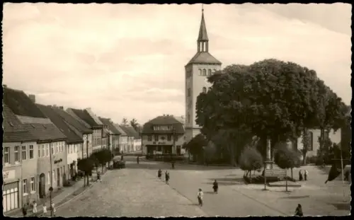 Ansichtskarte Jessen Leninplatz Jessen Elster zur DDR-Zeit 1961/1960