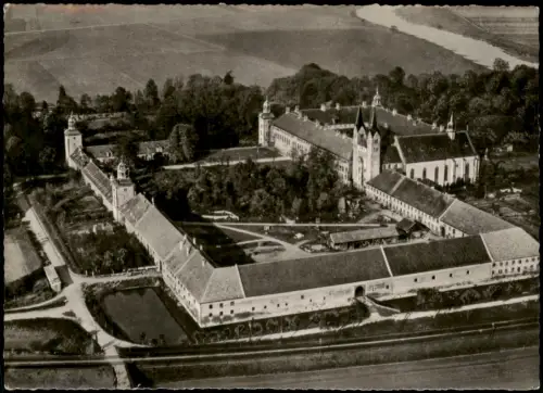 Ansichtskarte Höxter (Weser) Schloß Kloster Corvey Luftbild 1965