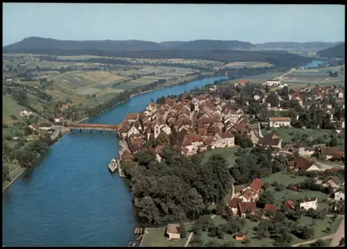 Ansichtskarte Diessenhofen Panorama-Ansicht vom Flugzeug aus 1970