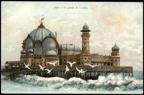 CPA Nizza Nice Gebäude-Ansicht Le palais de la jetée 1910
