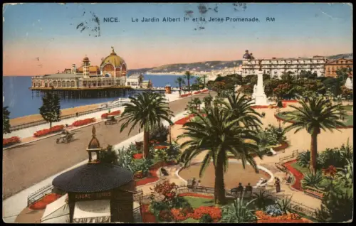 CPA Nizza Nice Le Jardin Albert 1er et la Jetée-Promenade 1930