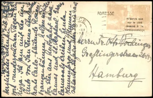 CPA Nizza Nice La Promenade des Etats-Unis 1928