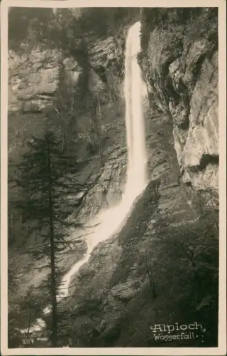 Ansichtskarte Gütle-Dornbirn Alploch Wasserfall 1928