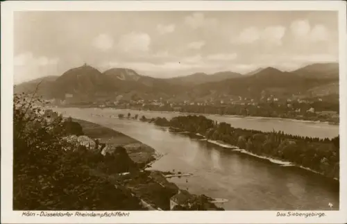 Königswinter Köln-Düsseldorfer Rheindampfschiffahrt Siebengebirge 1930