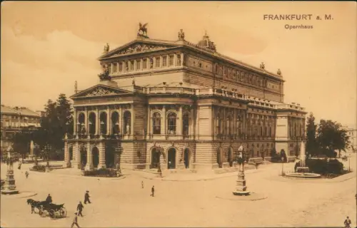 Ansichtskarte Frankfurt am Main Opernhaus 1913