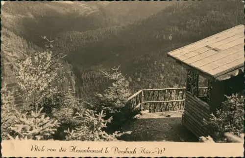 Ansichtskarte Deesbach Blick von der Hexenkanzel 1964